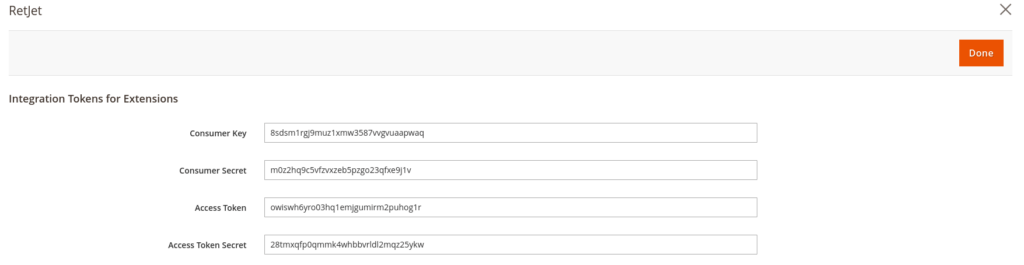 API configuration in Magento, screenshot 3